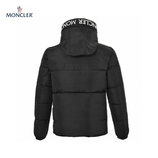 Moncler Montclar Quilted Shell Hooded Lange ærmer Short Dunjakke Blå Frakke Størrelse 1-5